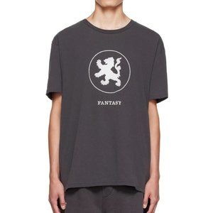 Ksubi Final Sale NWT Men's Lion Seeing Lines Graphic SS Crew T-Shirt Faded Black